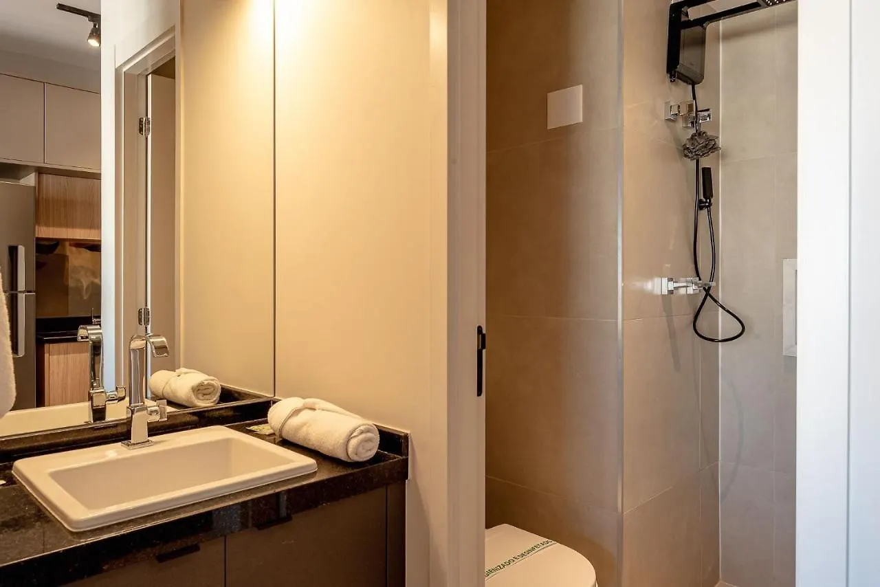 Apartamento Studio 16º Andar, Piscina Aquecida, A/C Em 6X Sem Juros Brasil